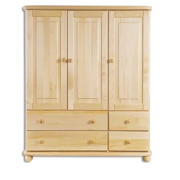 KD166 komoda S125 W125 G42 sosna naturalny DREWMAX