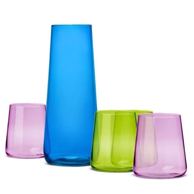 wiski, szklanka, zestaw, kolorowe, szklaneczki