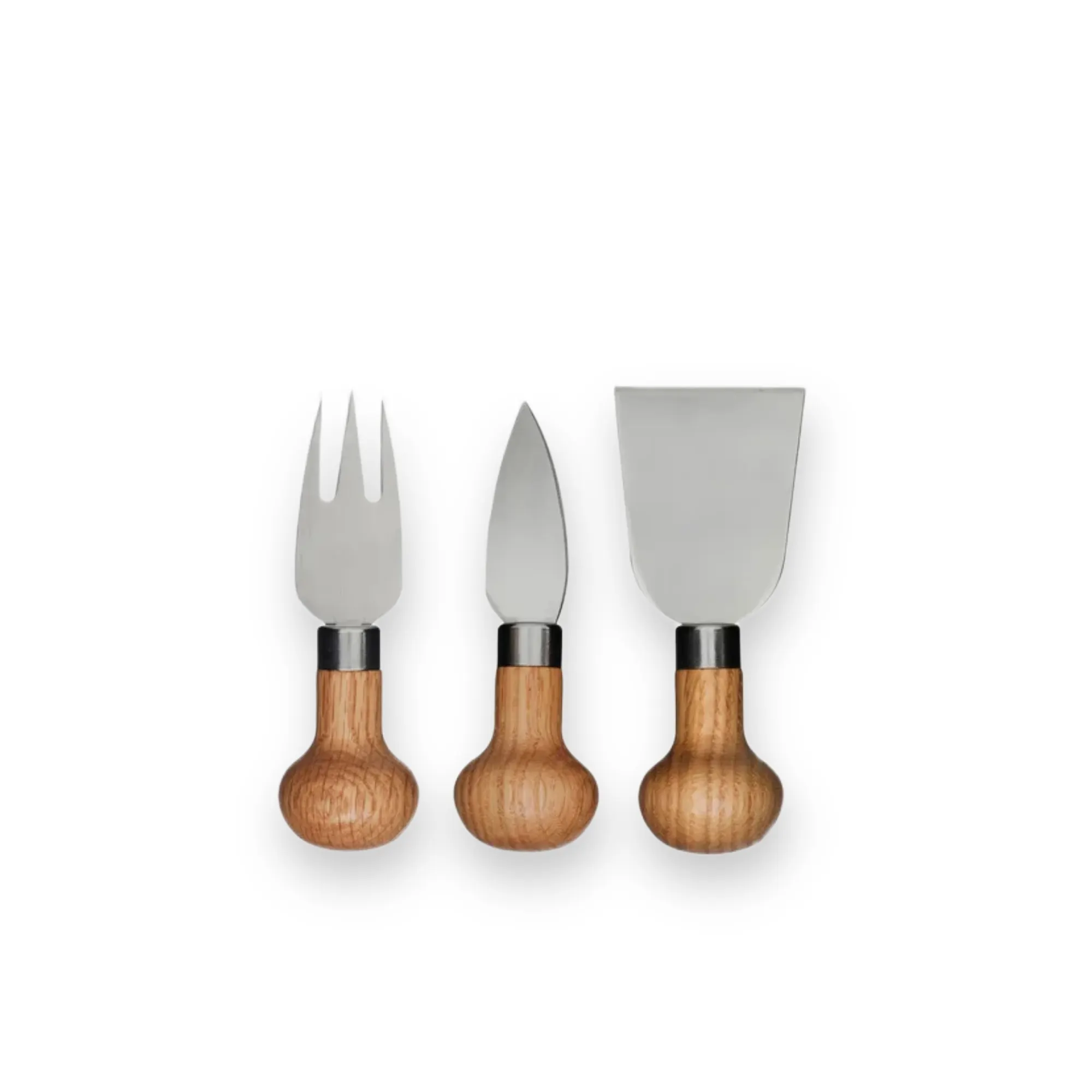 SAGAFORM NATURE Zestaw 3 noży do sera narzędzia malarskie, zestaw szpachelki, drewniane rączki, metalowe końcówki, trzy elementy zestawu