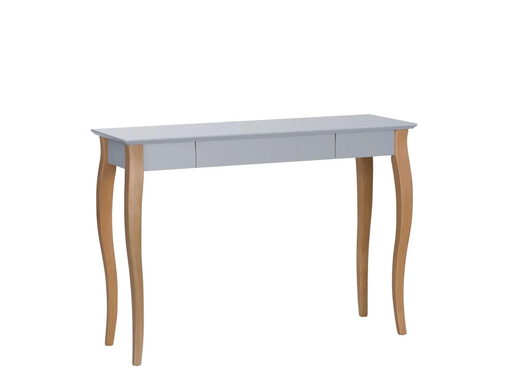 Biurko z szufladą LILLO 105x40 ciemnoszary blat/drewniane nogi Meble, Tabela, Biurko, Stół do jadalni