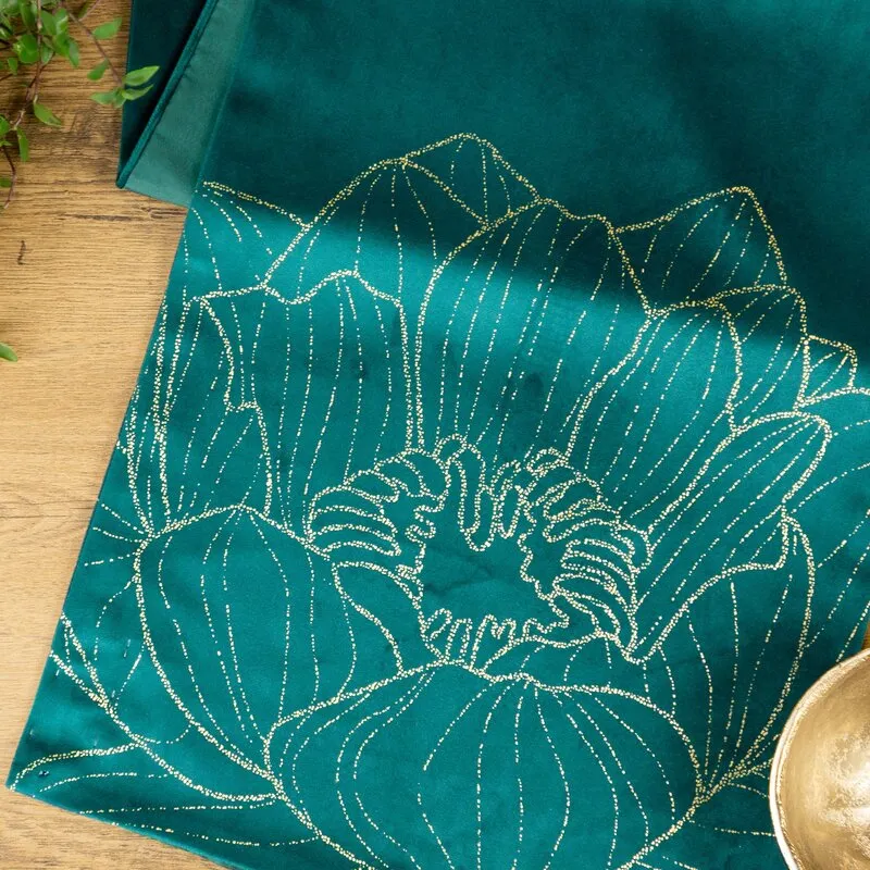 OBRUS BLINK 13 35 X 180 CM CIEMNOTURKUSOWY - EU_389979