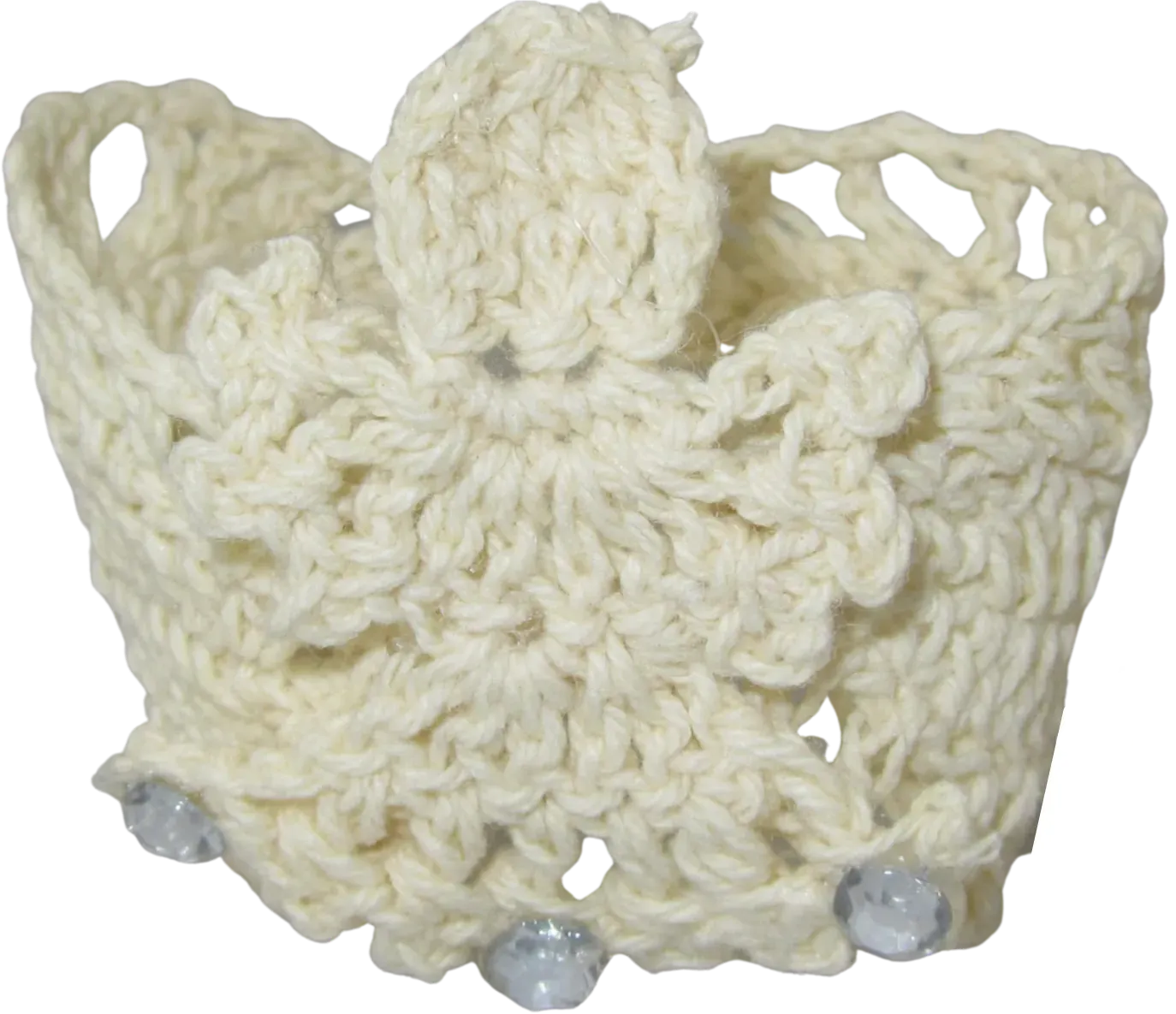 Serwetnik szydełkowy OBRĄCZKA Z ANIOŁEM 4.5cm kremowy Serwetnik szydełkowy OBRĄCZKA Z ANIOŁEM 4.5cm kremowy