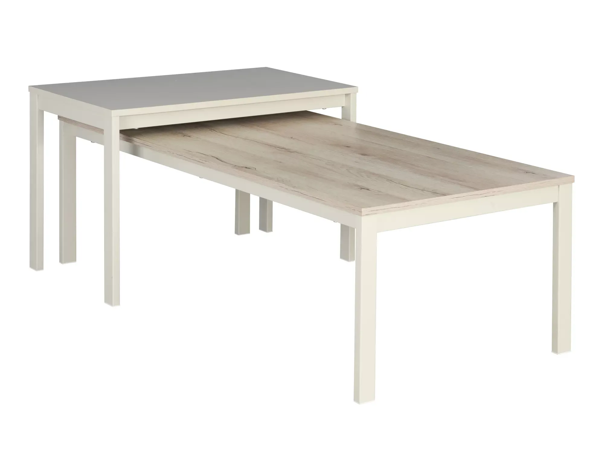 Stolik kawowy FROST L1 120x60 dąb alpejski/złamana biel - FROSTL1