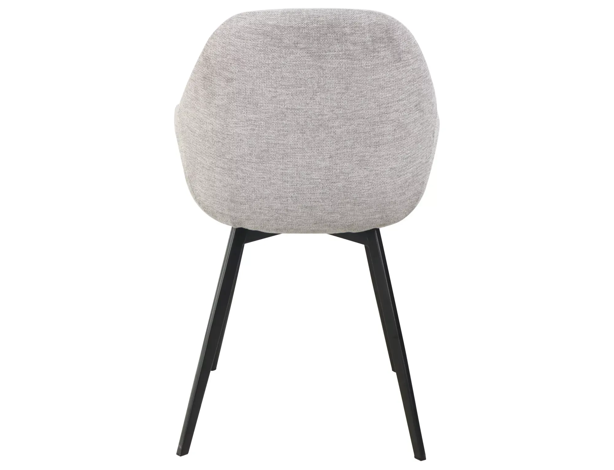 Krzesło tapicerowane VINTO BREGO szare/czarne nogi - VINTOBRCSZ