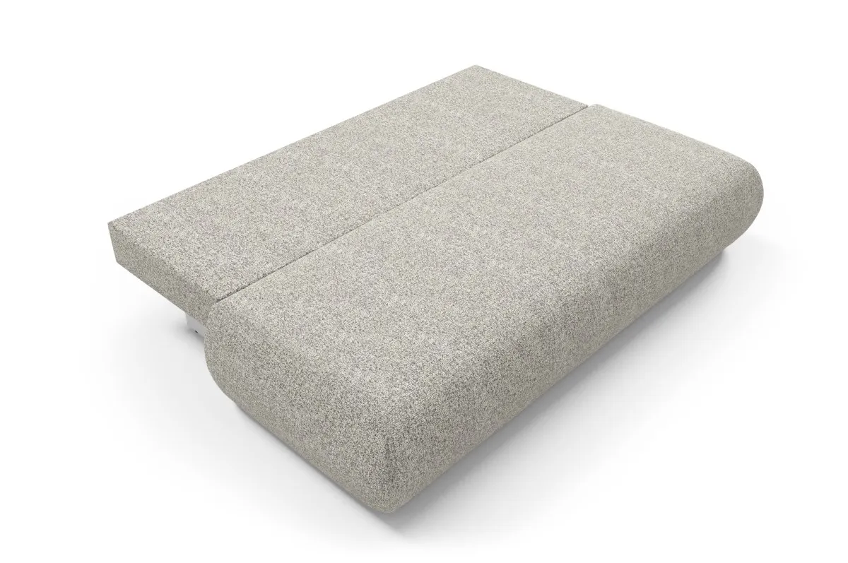 Sofa rozkładana z pojemnikiem PUENTE 214 cm szara