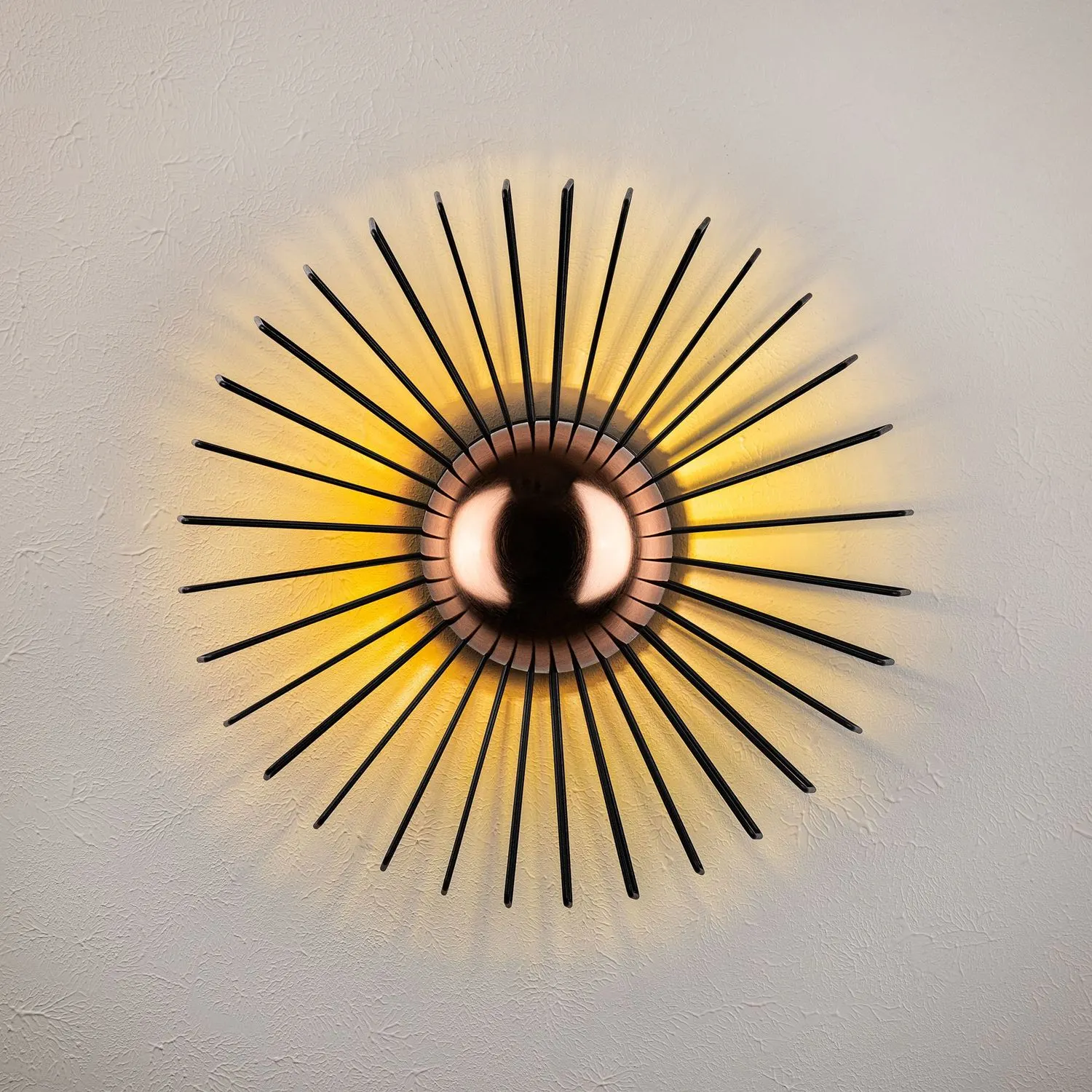 Żyrandol plafon ażurowy KAYA M czarny złoty - ASI_892OPV2432