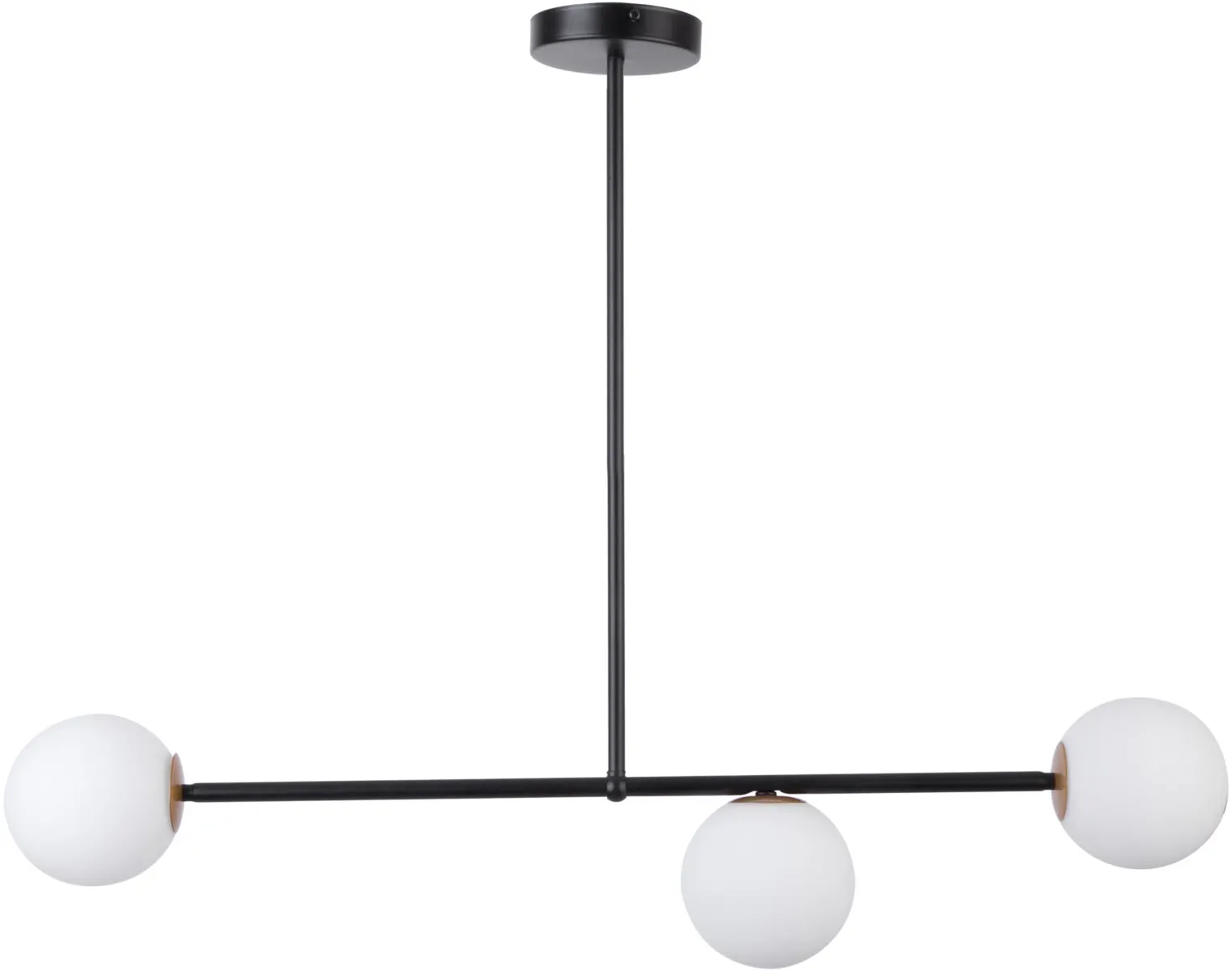 Lampa wisząca GAMA 3 biało-czarna