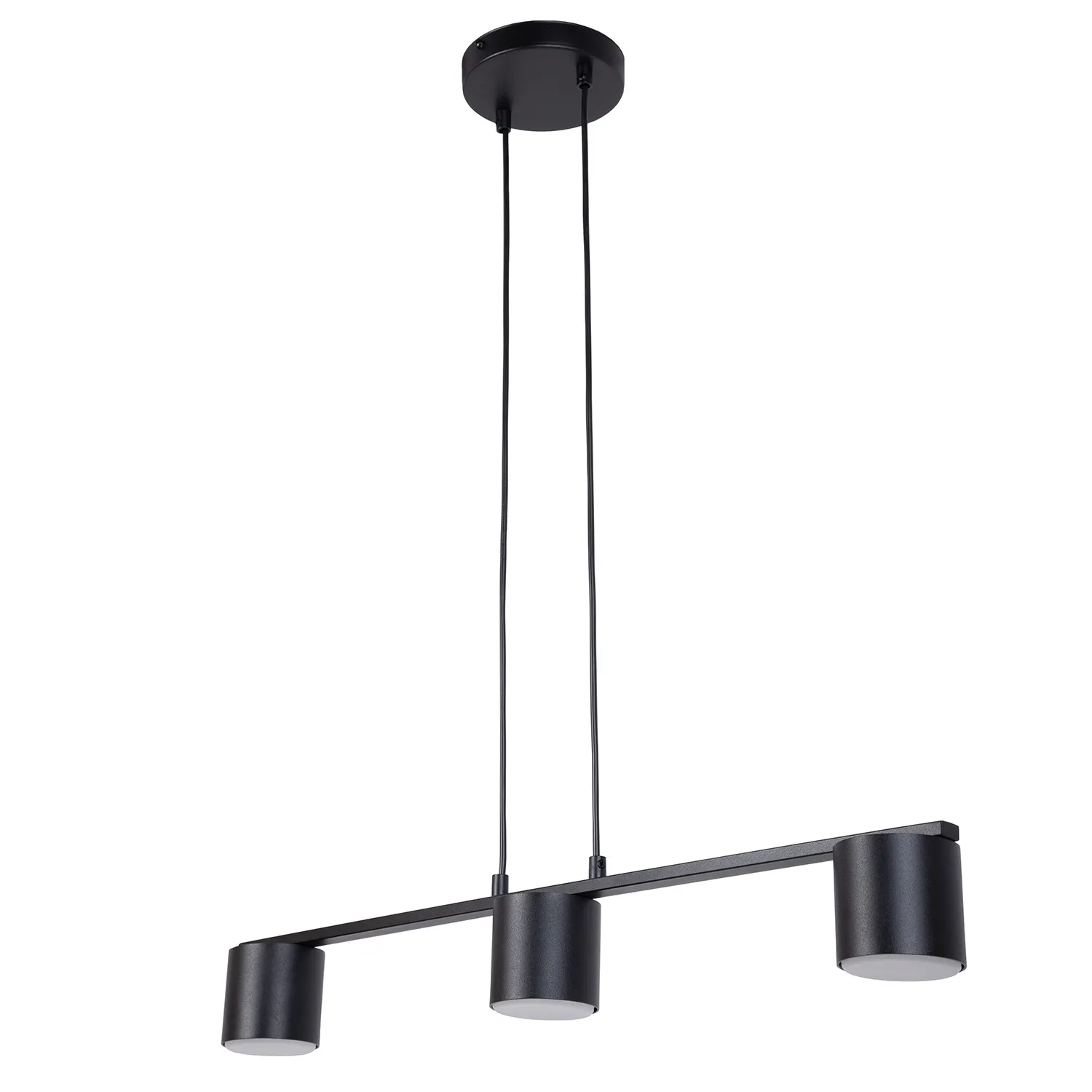 Lampa wisząca stalowa MILA 3 czarna