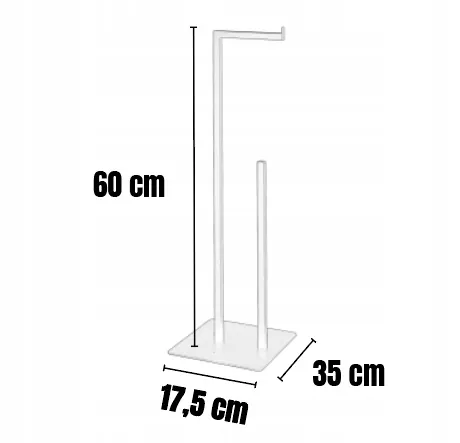 Stojak na papier toaletowy AMILLY czarny - LD_TZ000311
