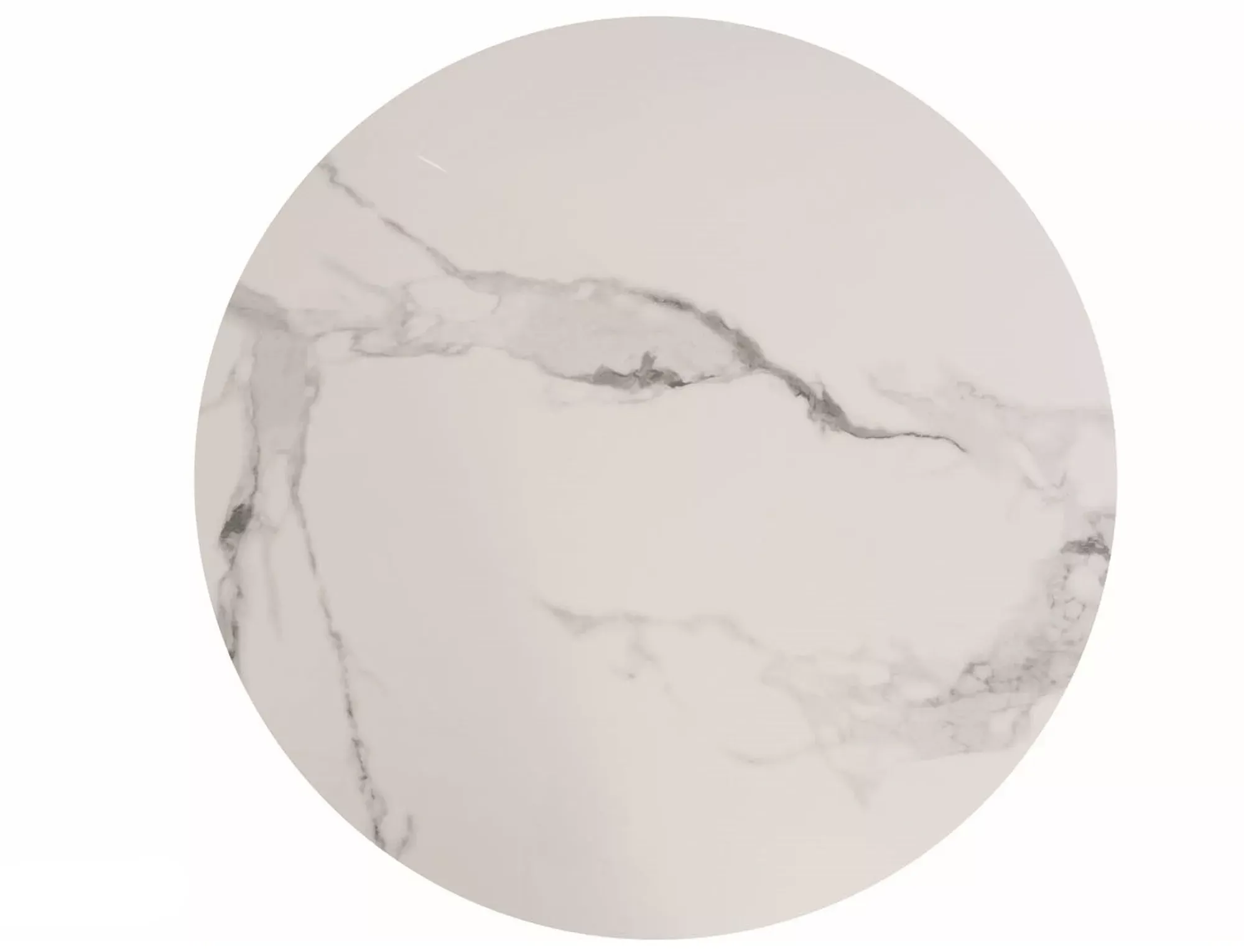 Stół okrągły ESPERO 90 cm biały efekt marmuru/złota podstawa - ESPEROCZL90