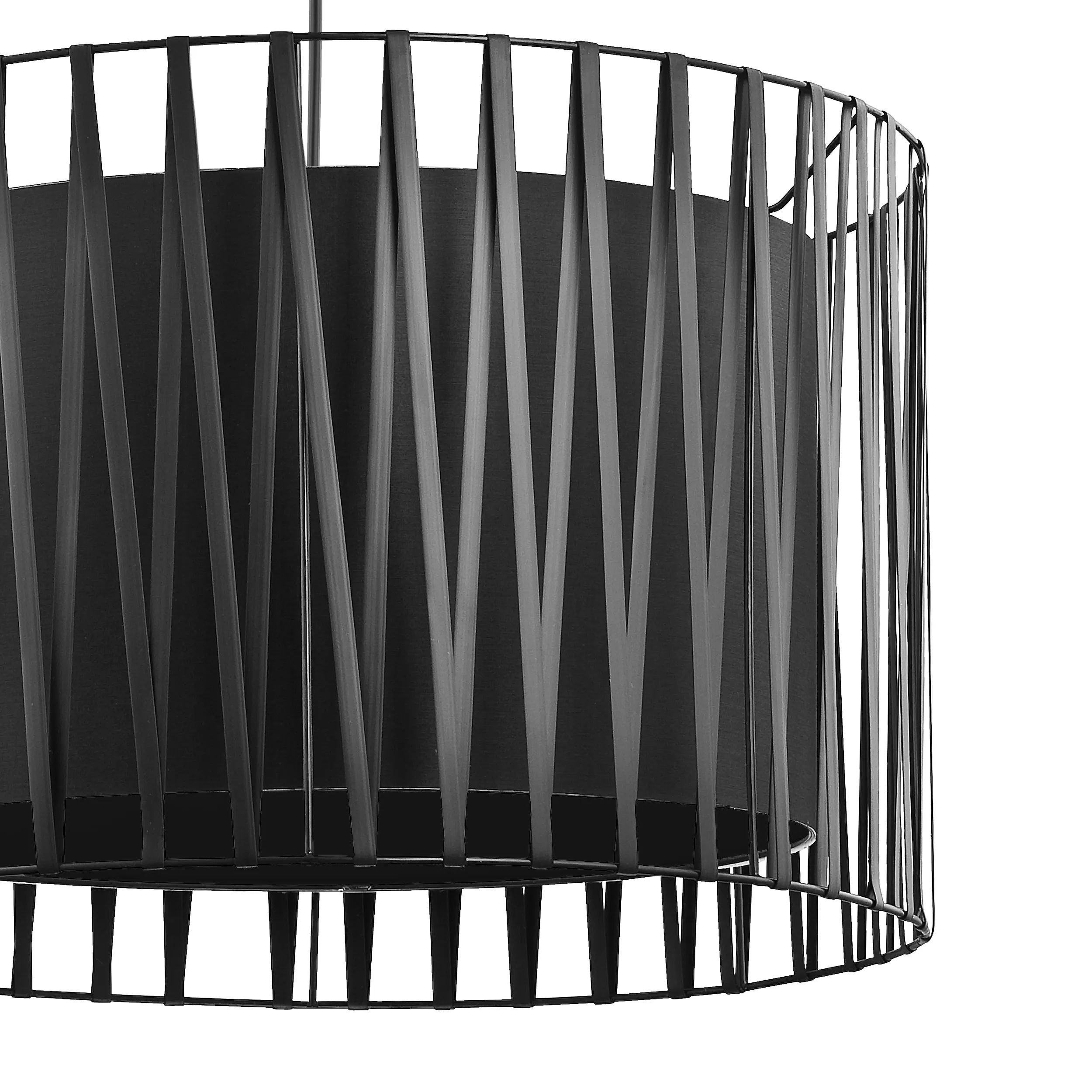 Lampa wisząca HARMONY czarna okrągła 120x50cm - TK_1655