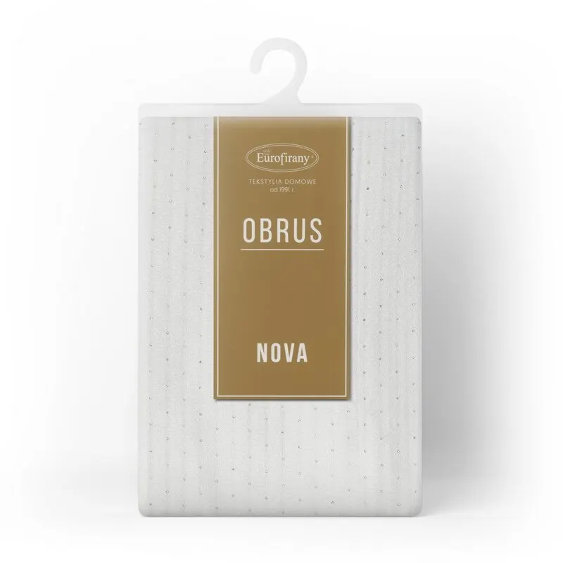 OBRUS ELLEN 140 X 220 CM BIAŁY - EU_391218