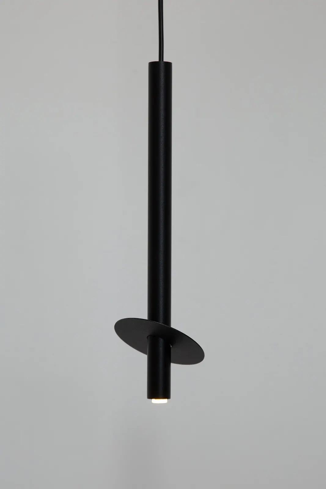 Lampa wisząca sopel RING 1 stal czarna - SI_41224