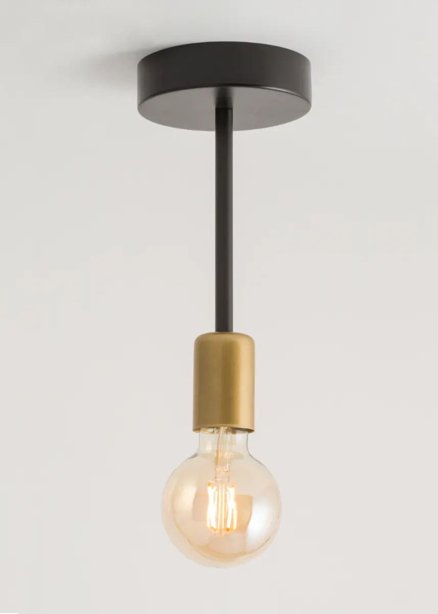 Lampa sufitowa/plafon GINO 1 czarno-złoty - SI_32376