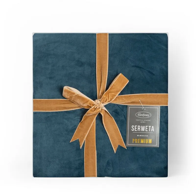 OBRUS VELVET 85X85 CM GRANATOWY - EU_409980