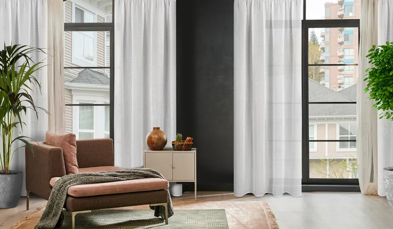 FIRANA GOTOWA RAIN NA TAŚMIE 140X270 CM BIAŁY — zdjęcie 15