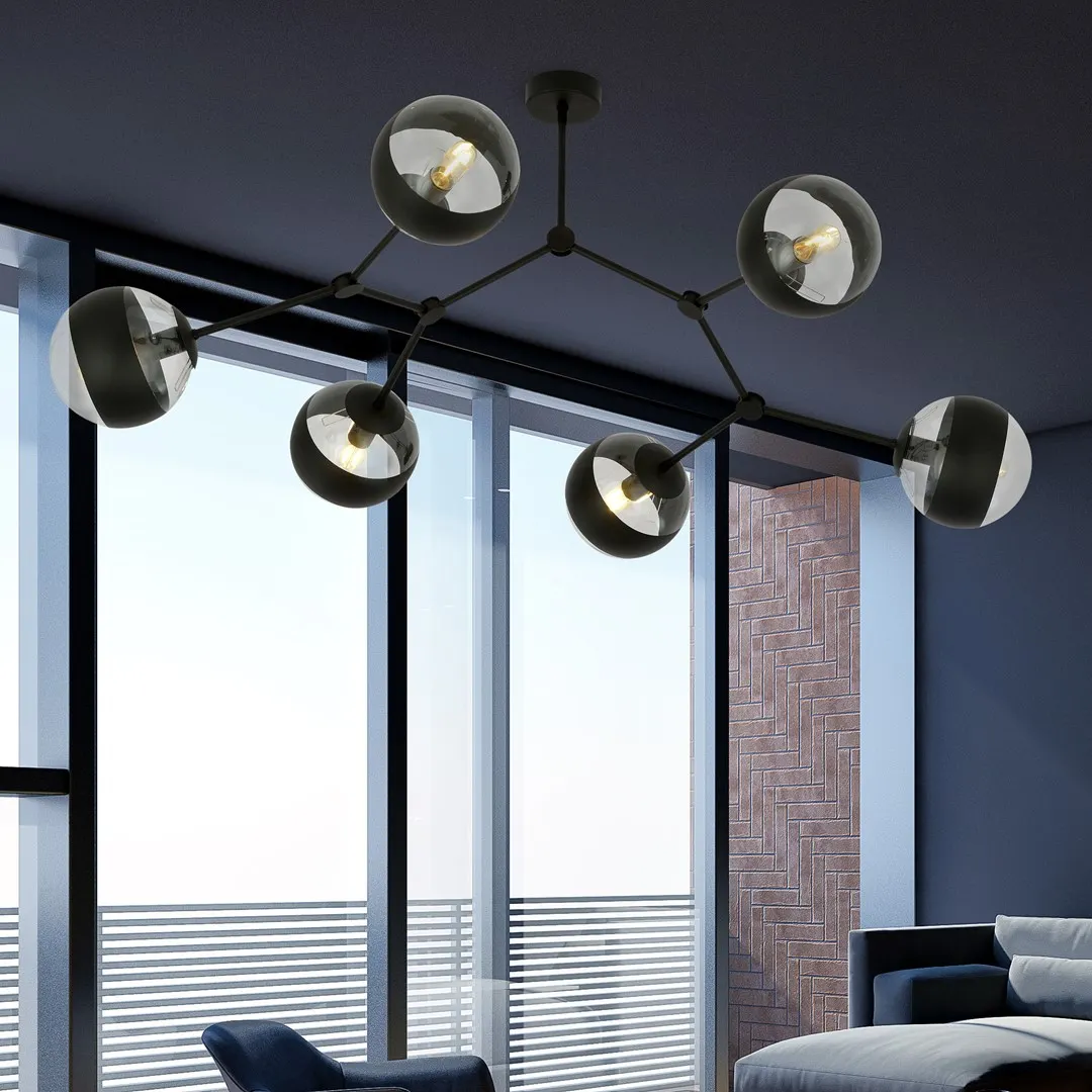 Lampa sufitowa SPACE Czarny 1135/6 - 1135/6