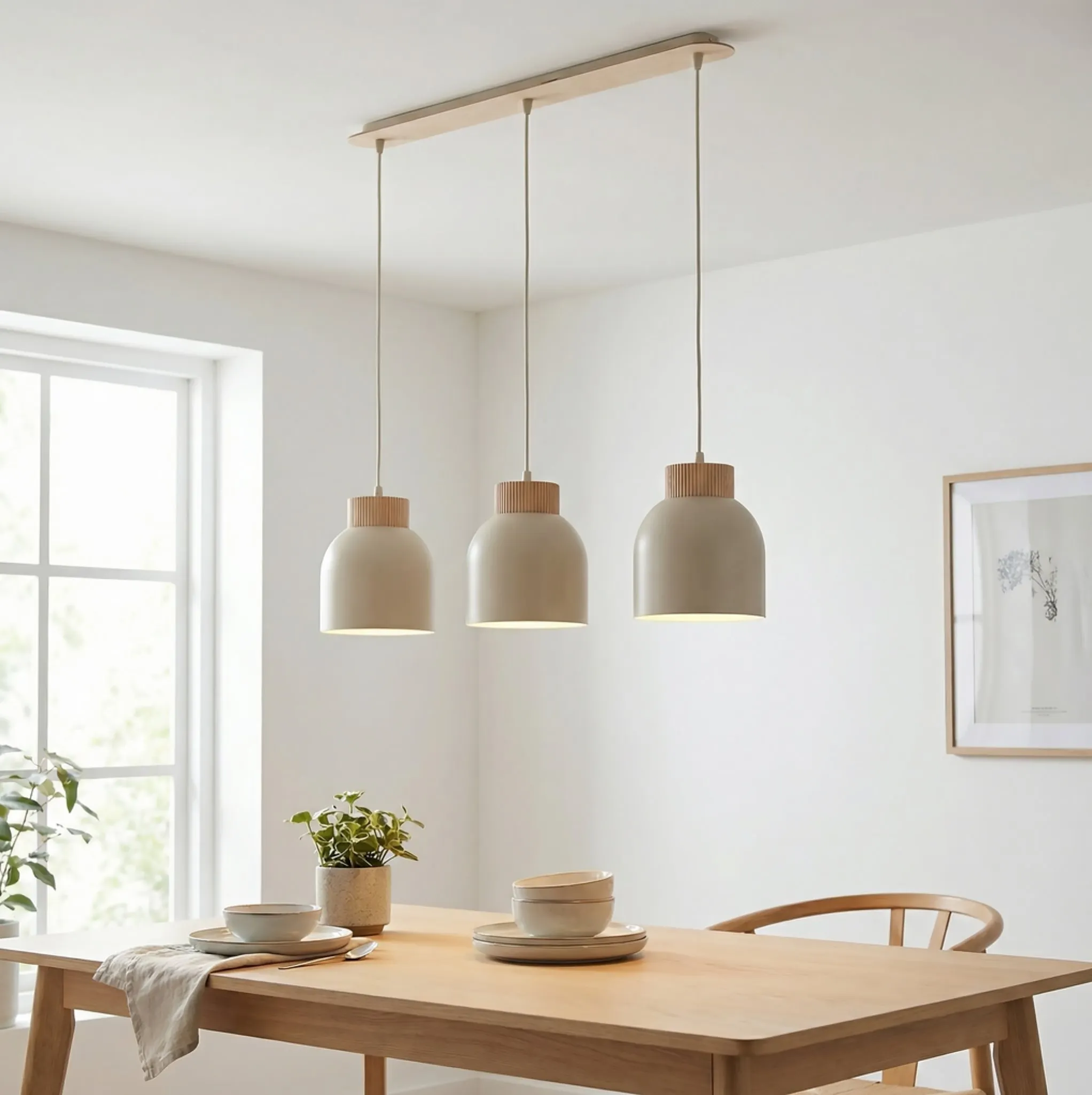 lampa wisząca, kinkiet sufitowy, drewniane żyrandole, lampy industriel, jadalnia