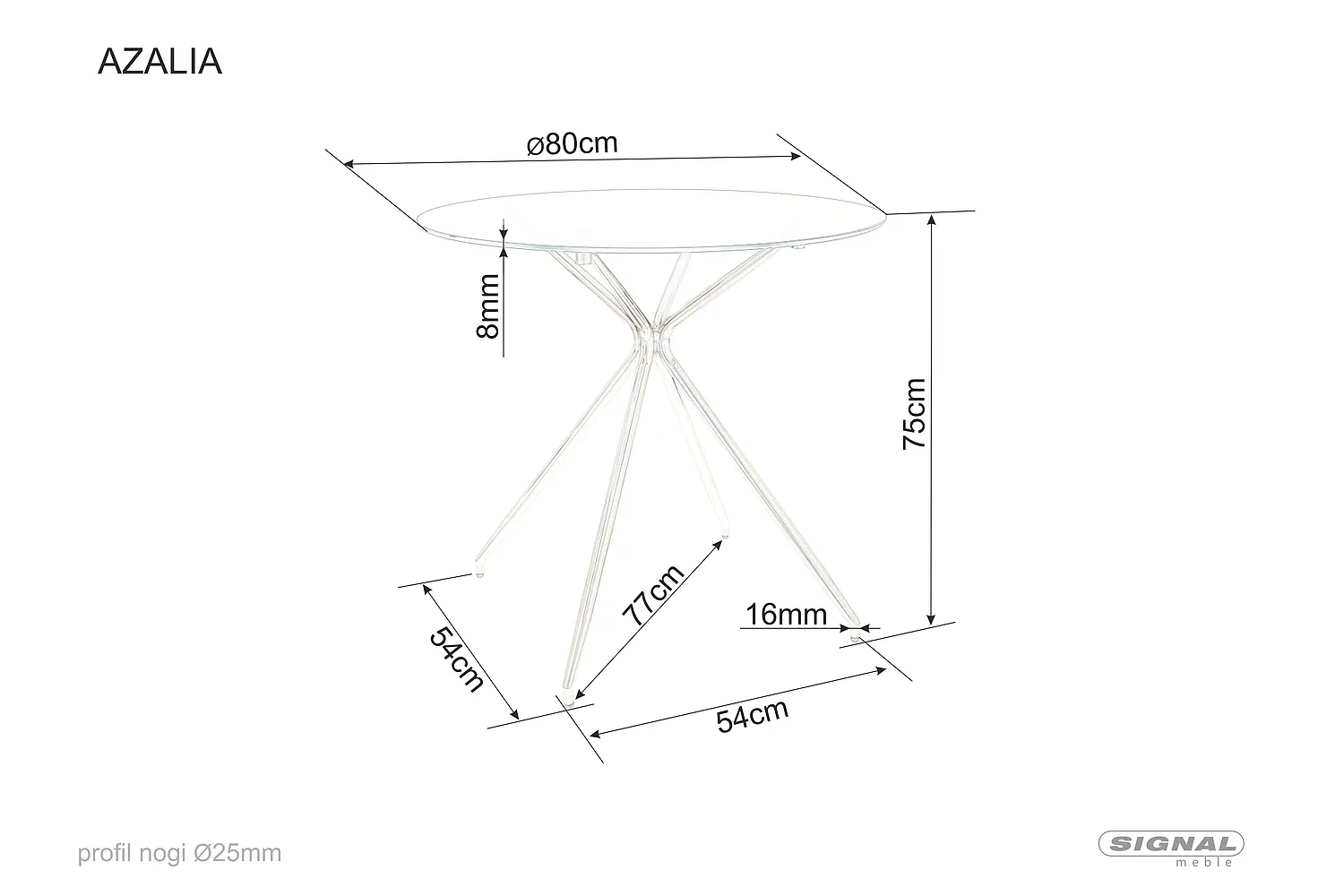 azalia st.80rys Wykres, Działka