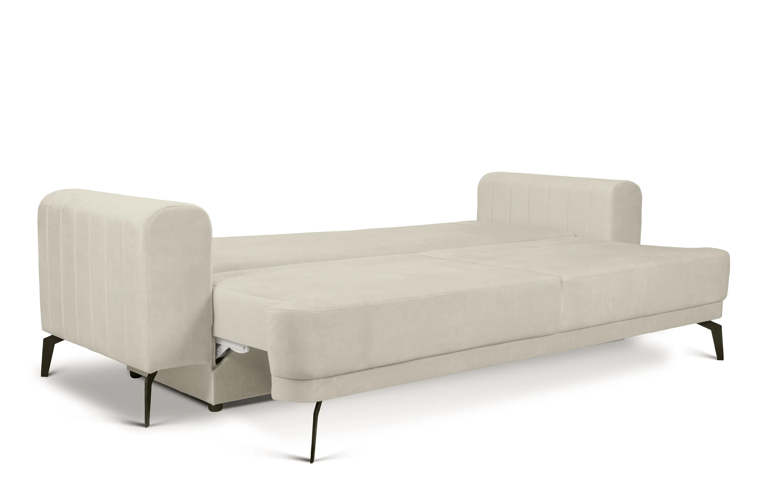 Sofa rozkładana LUZANO (Vogue 1) 250 cm z pojemnikiem kremowa - B_152829