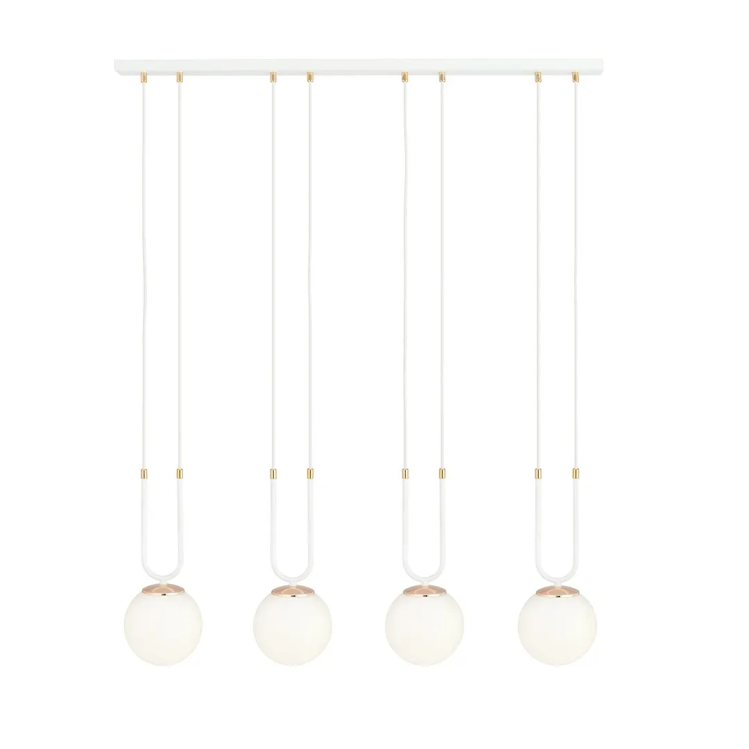 Lampa wisząca GLAM 4 biały