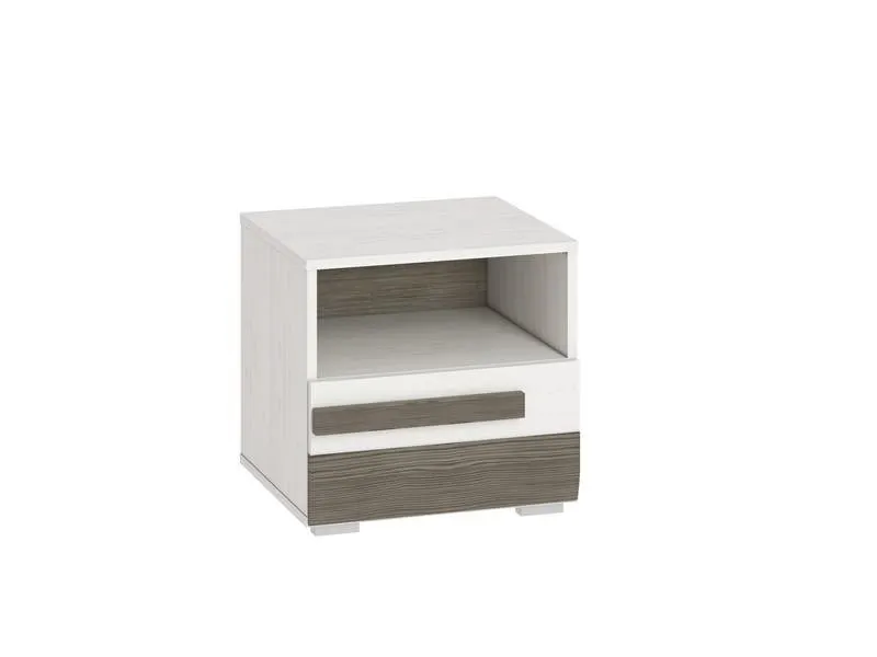 Szafka nocna z szufladą BLANCO 18 sosna śnieżna Szafka nocna z szufladą BLANCO 18 sosna śnieżna