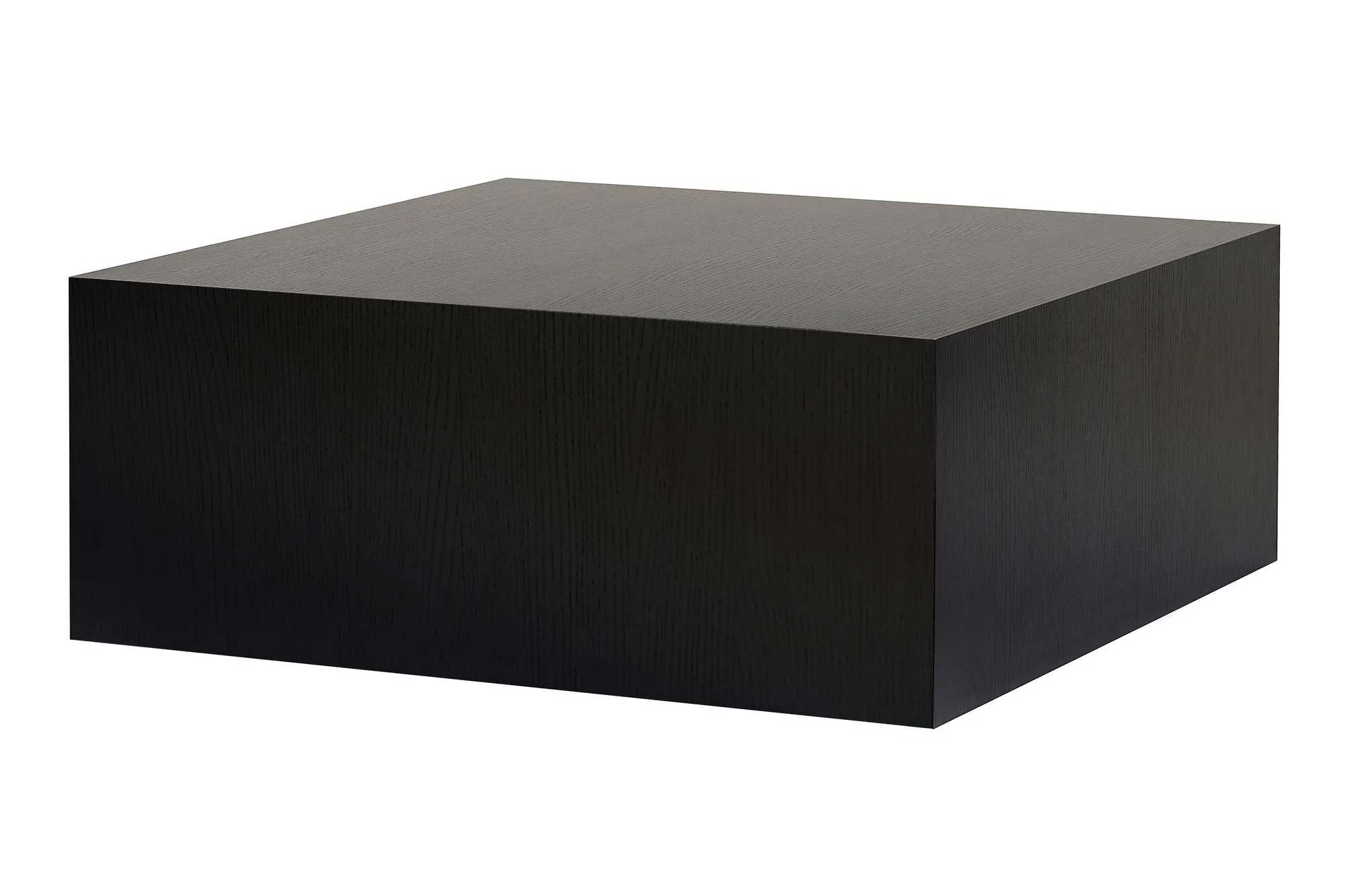 Stolik kawowy PRIZMA 90x90 cm czarny efekt drewna