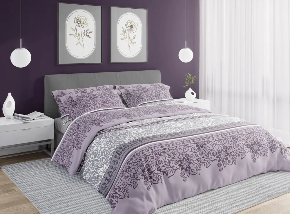 Pościel komplet PURE SATEEN 004 satyna bawełniana 220X200+2x70X80 wielokolorowy - FARO_27919