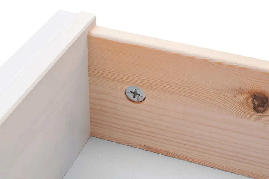 Szafka nocna z 2 szufladami BELLUNO ELEGANTE biały-orzech - PL013B/O