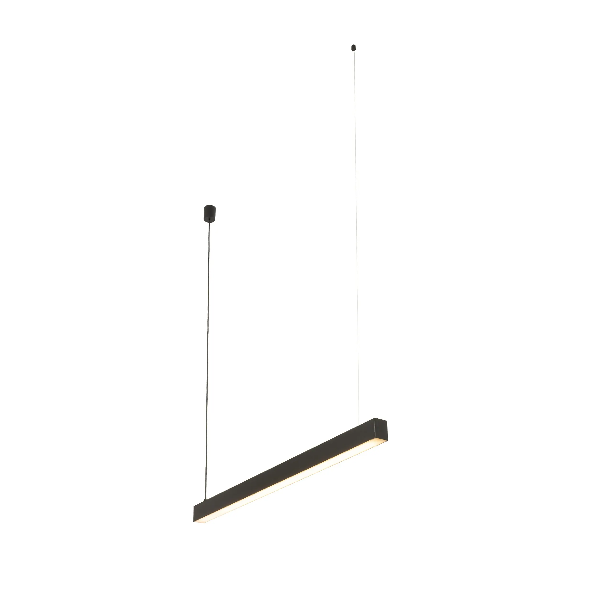 Lampa wisząca LUXE LED czarna z białym kloszem 140x112x5cm