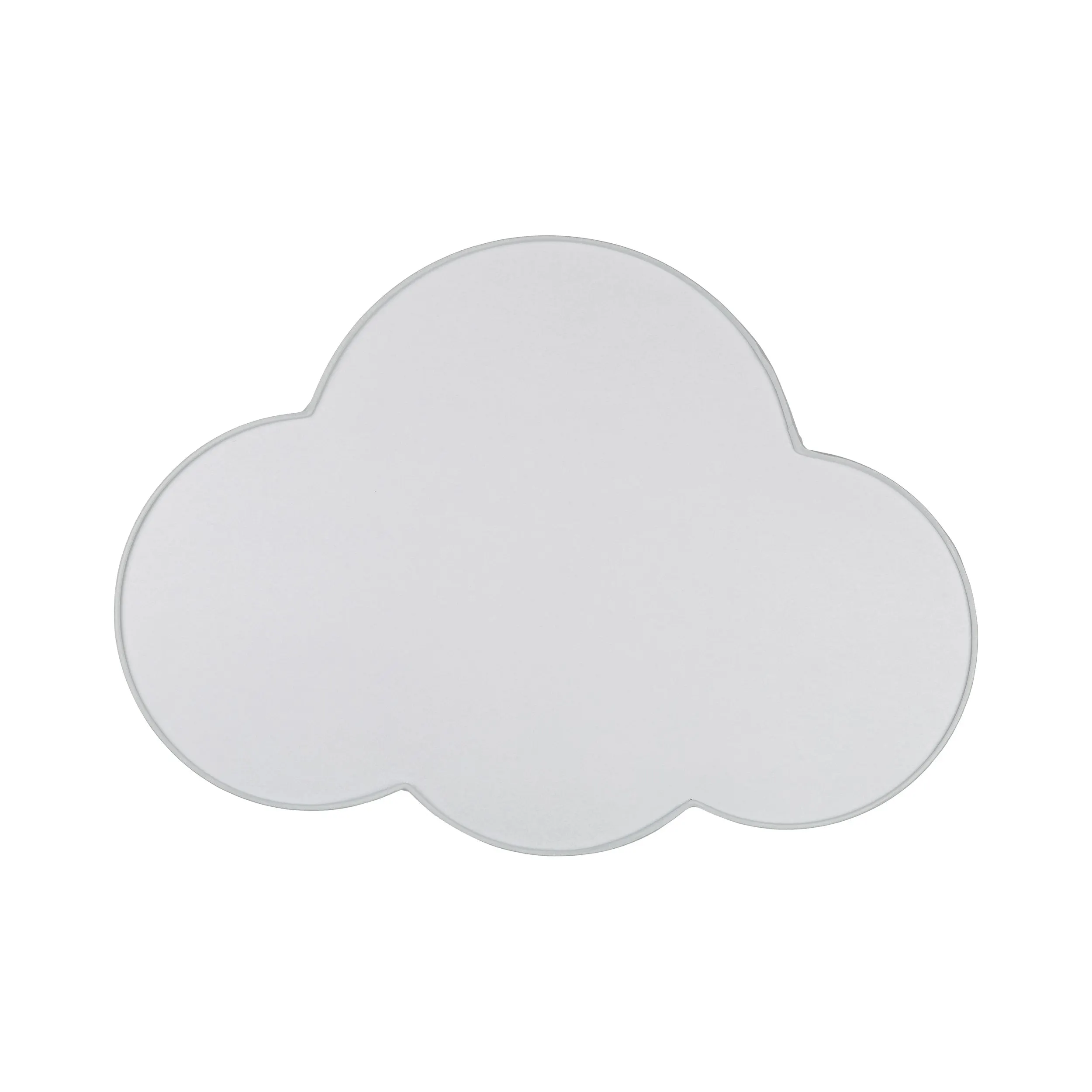 Plafon / Kinkiet CLOUD szary z białym kloszem w kształcie chmury 62x45x13cm - TK_3145