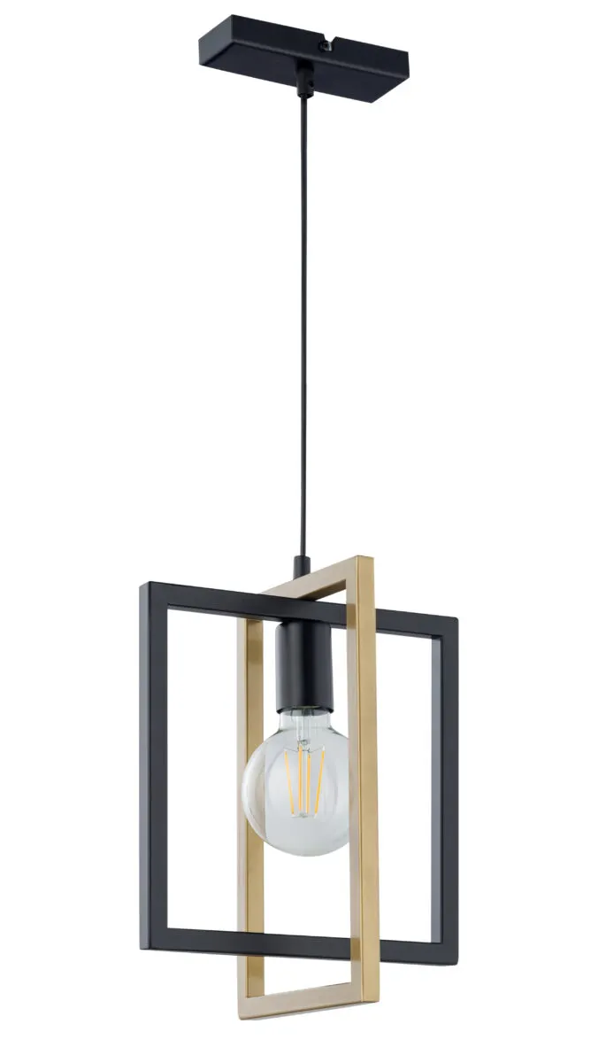 Lampa wisząca EDEN 1 czarno-złota