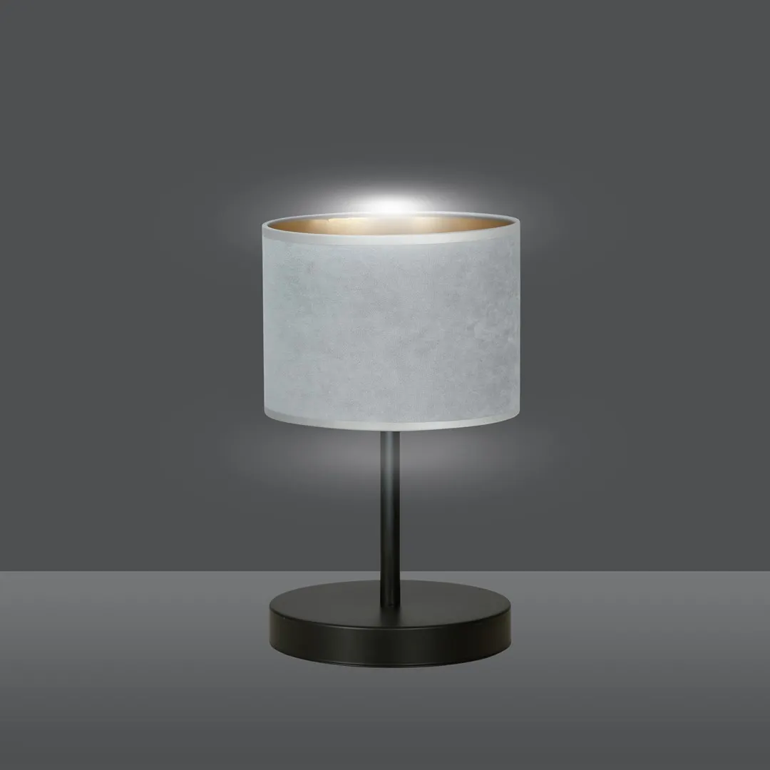 Lampka nocna HILDE LN1 czarny szary — zdjęcie 4