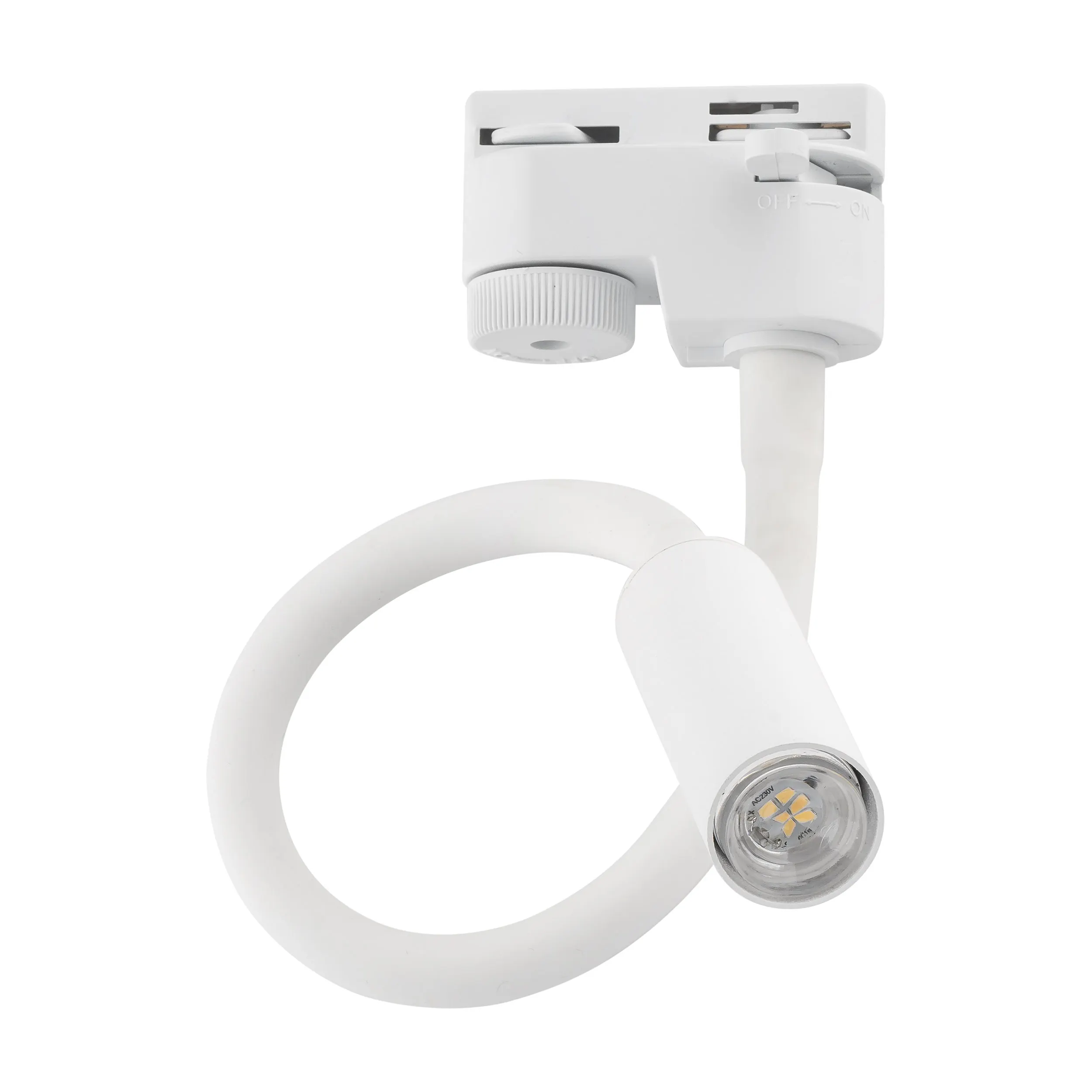 Lampa listwowa TRACER biała elastyczna 41x37x34cm