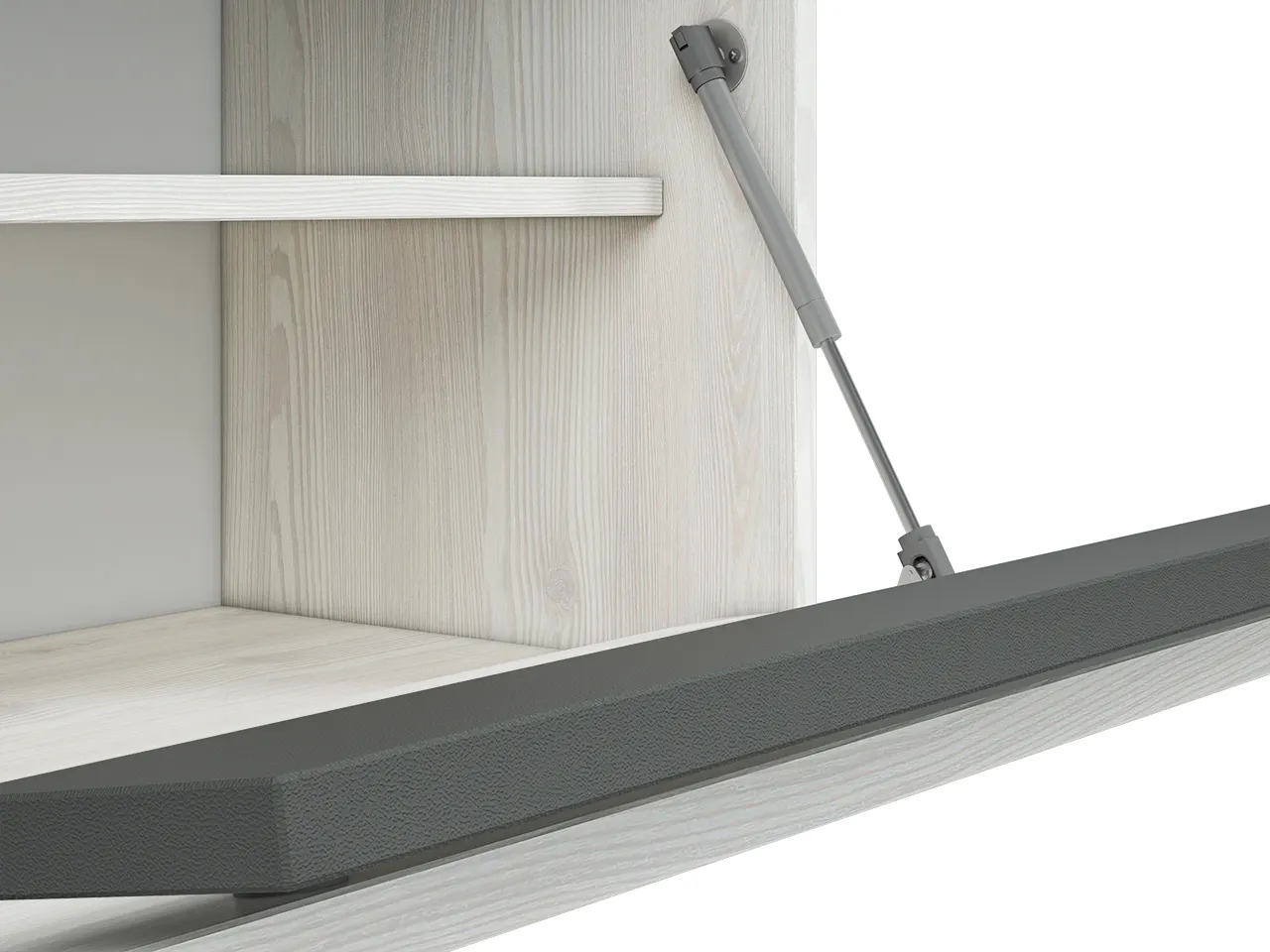 Szafka na buty z siedziskiem HYGA 02 sosna śnieżna, antracyt 70x47x34 - 1HYGA02-001