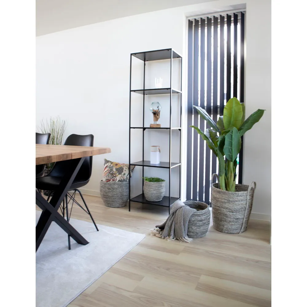 Vita Regał 2 Czarny 51x36x170 - 3001070