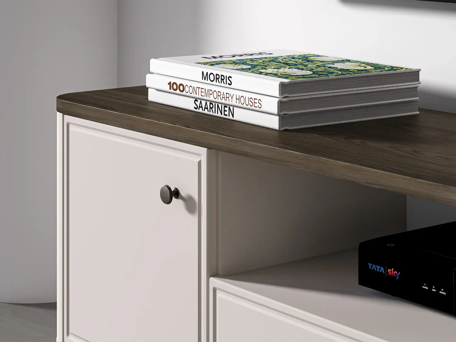 Szafka RTV 2-drzwiowa z szufladą VILAVIO 05 dąb windmill dark cashmere - 1VILA05-001