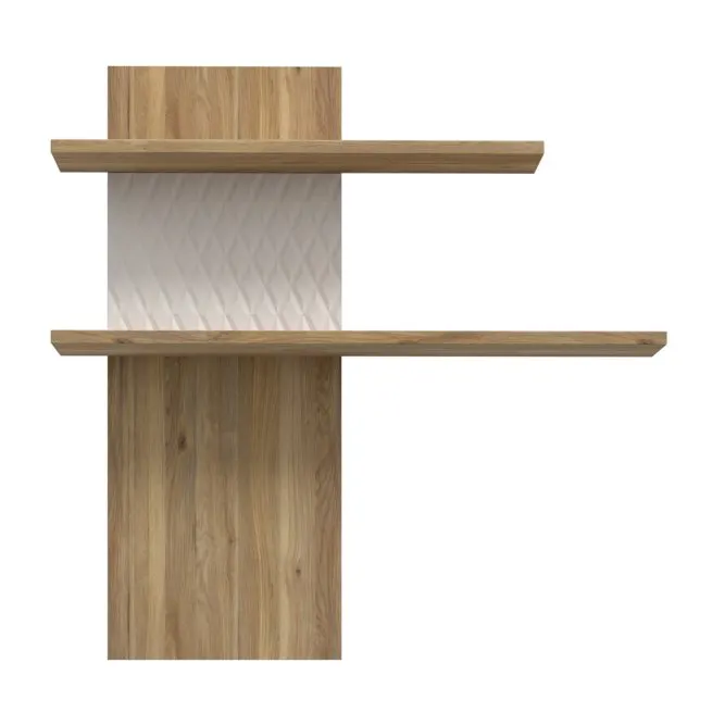 Półka wisząca AKSANA L dąb mauvella, biały 100x100x23 cm - AKNB01L-M992