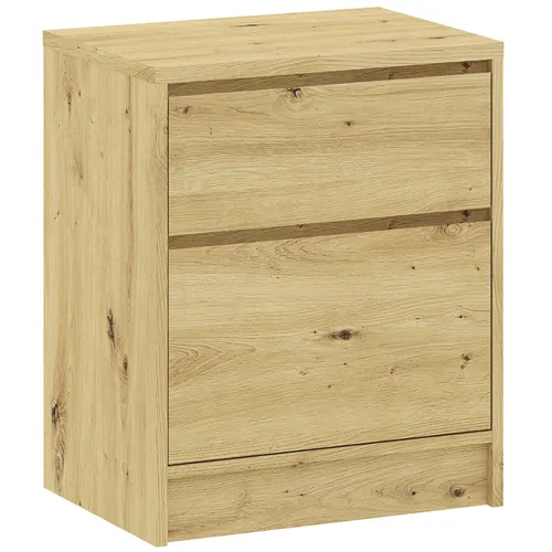 Szafka nocna z 2 szufladami BASIT SZ50 dąb artisan Szuflada, Meble, Szafka, Skrzynka pocztowa