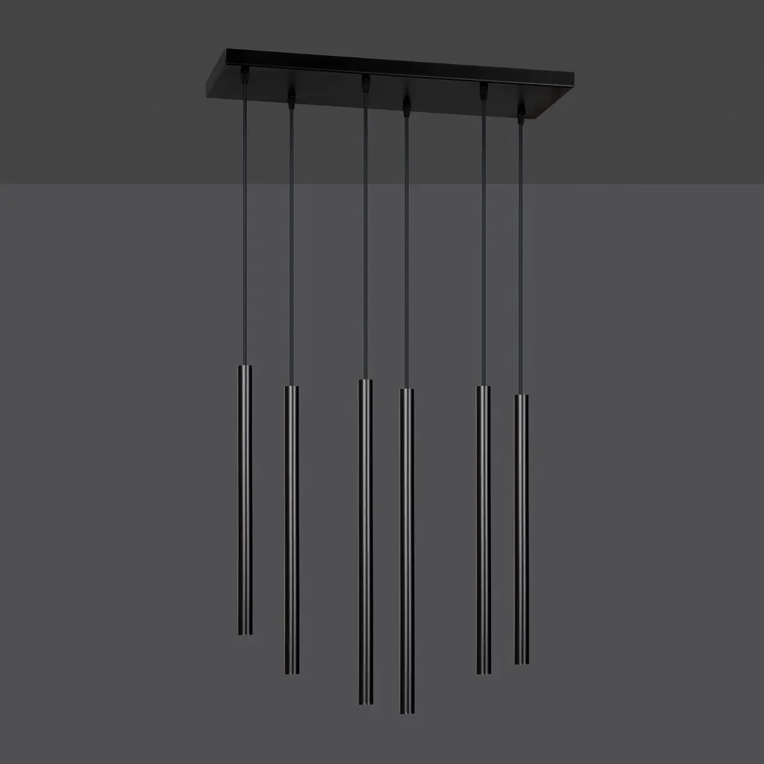 Lampa wisząca SELTER 6 czarna — zdjęcie 3