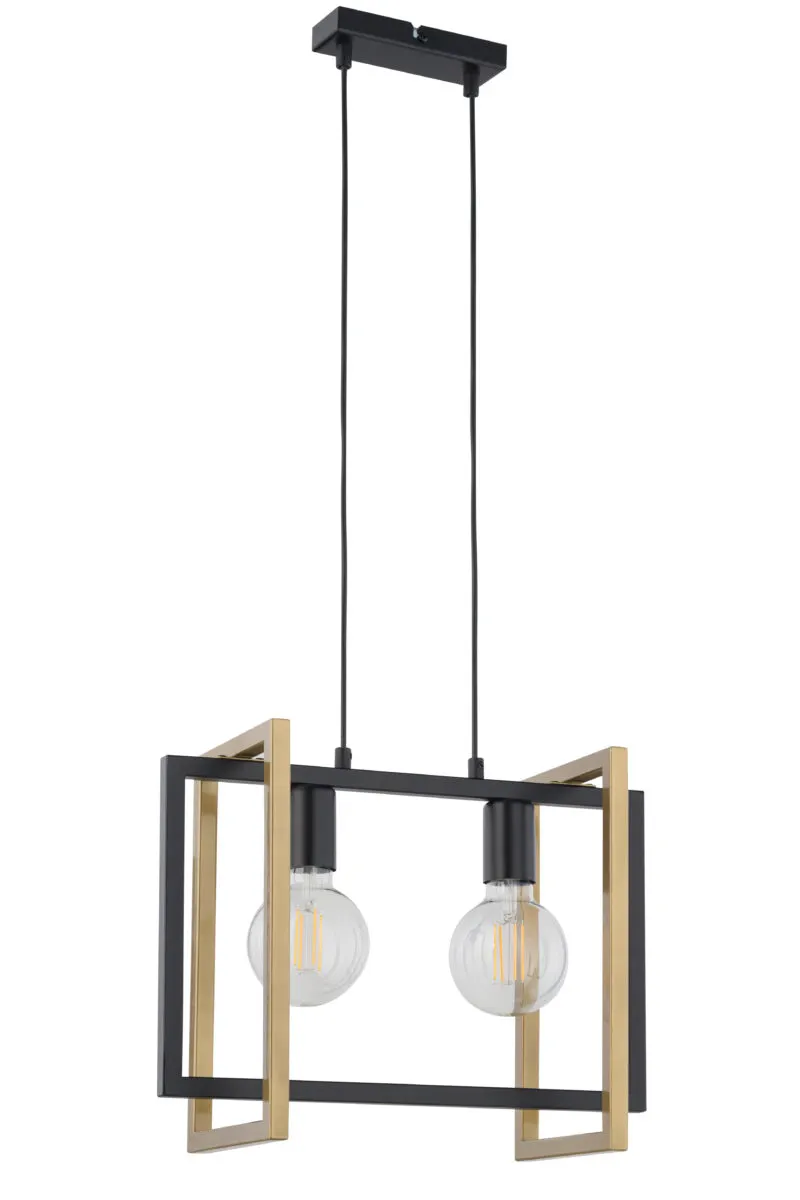 Lampa wisząca EDEN 2 czarno-złota