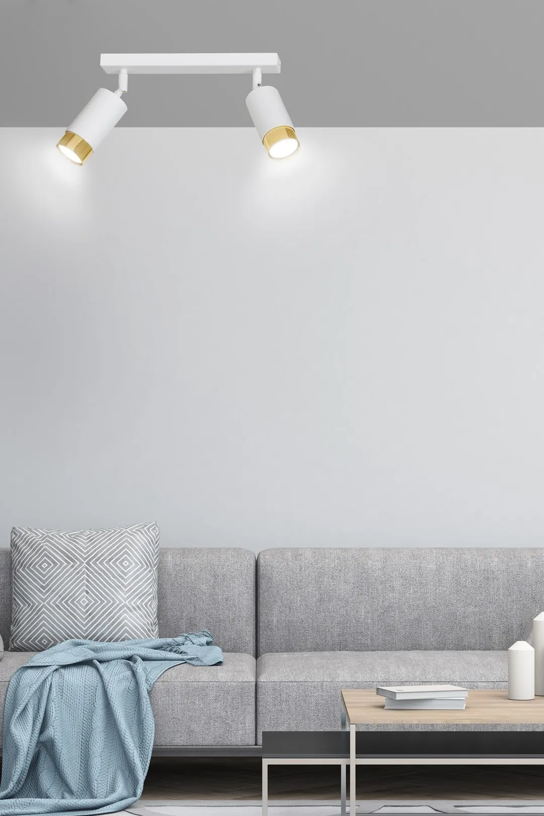 Lampa sufitowa HIRO Biały/Złoty 963/2 - 963/2