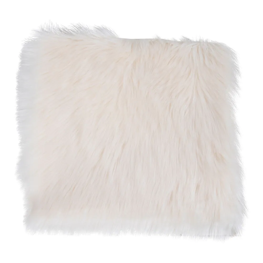 Siedzisko ze skóry jagnięcej sztuczne LAMBSKIN 40x40 cm beżowy