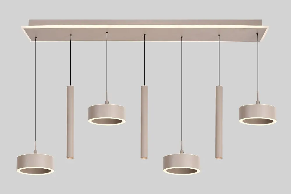 image lampa wisząca, zestaw lamp, kinkiet, metalowy abażur, minimalistyczny design