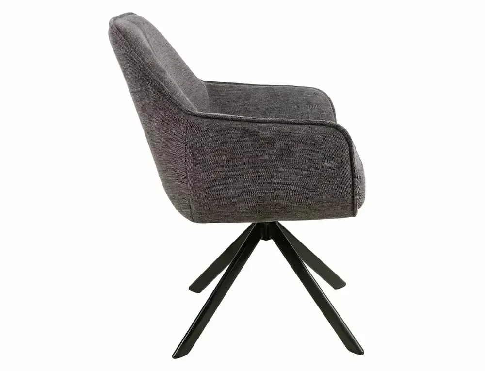 Krzesło obrotowe NOTTI BREGO 18 ciemnoszary czarny stelaż - NOTTIBRCCSZ