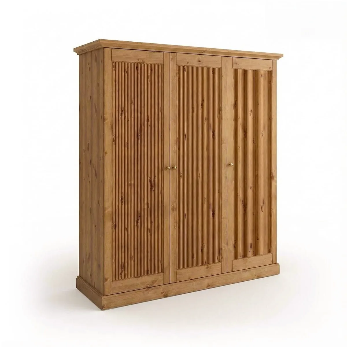 image szafa, drewniana, trzydrzwiowa, szafa na ubrania, mebel drewniany