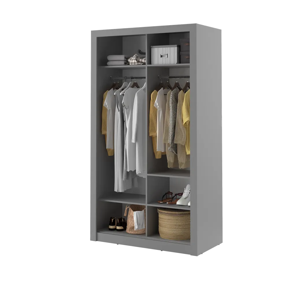 Szafa 2-drzwiowa ARTI AR-06 120cm szara - AR6S