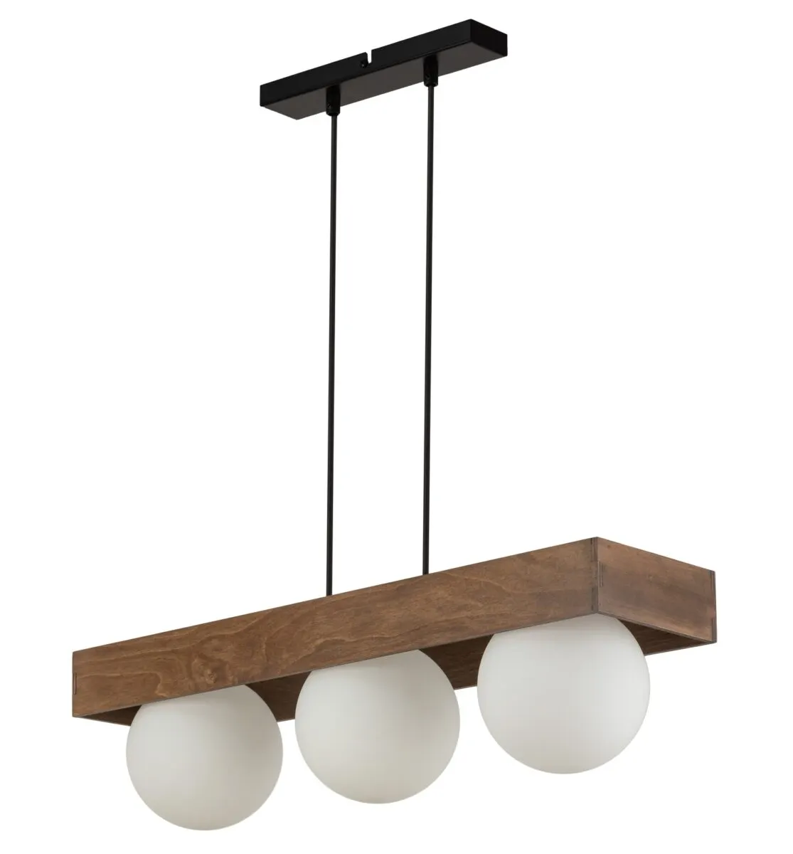 Lampa wisząca BLOOM 3 brązowo-czarna