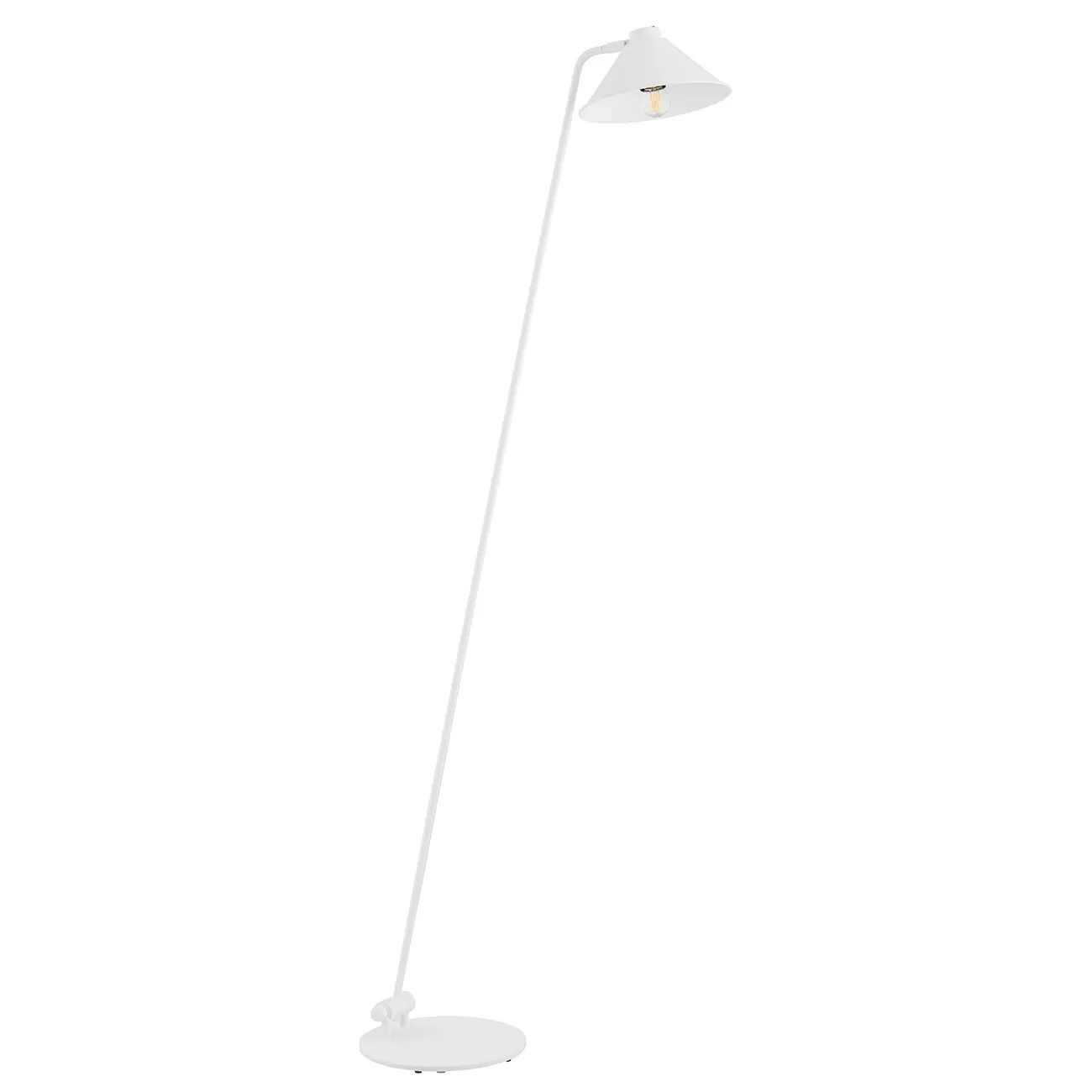 Lampa podłogowa GABIAN metalowa biała z regulacją 168 cm - 4997