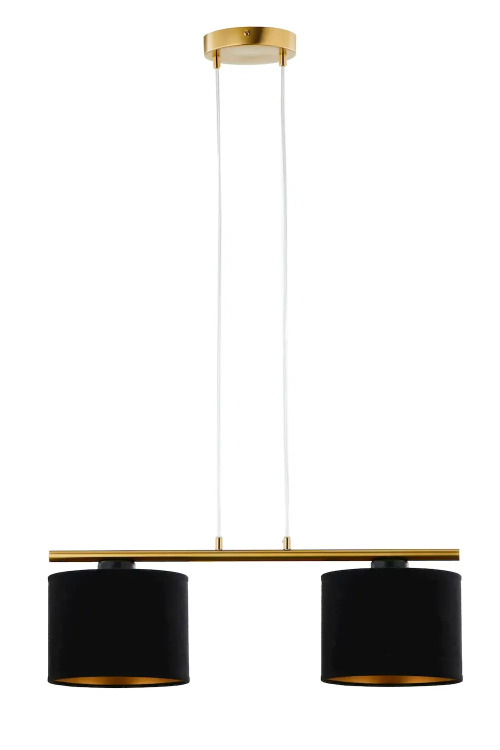 Lampa wisząca ARIEL 2 złoty szczotkowany czarny
